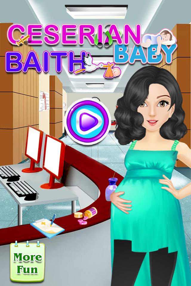 Caesarean birth girls games