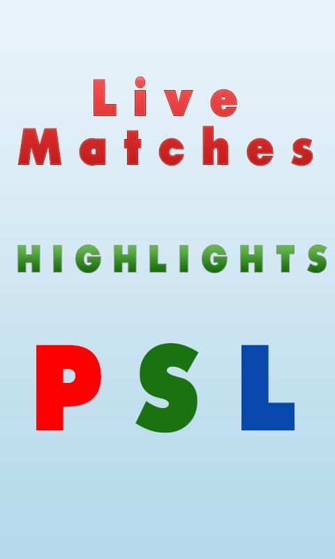 Live IPL Cricket match PSL