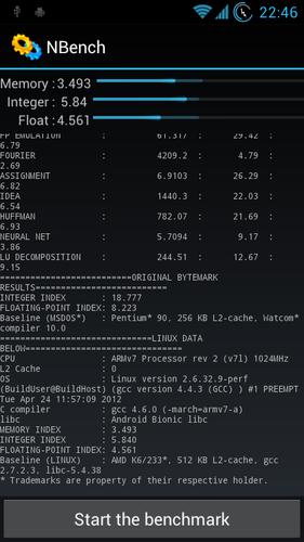 NBench for Android