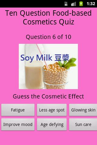 Food Quiz - Cosmetics