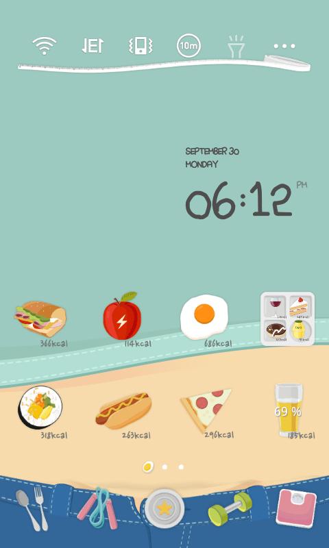 WeightLoss LINE Launcher Theme