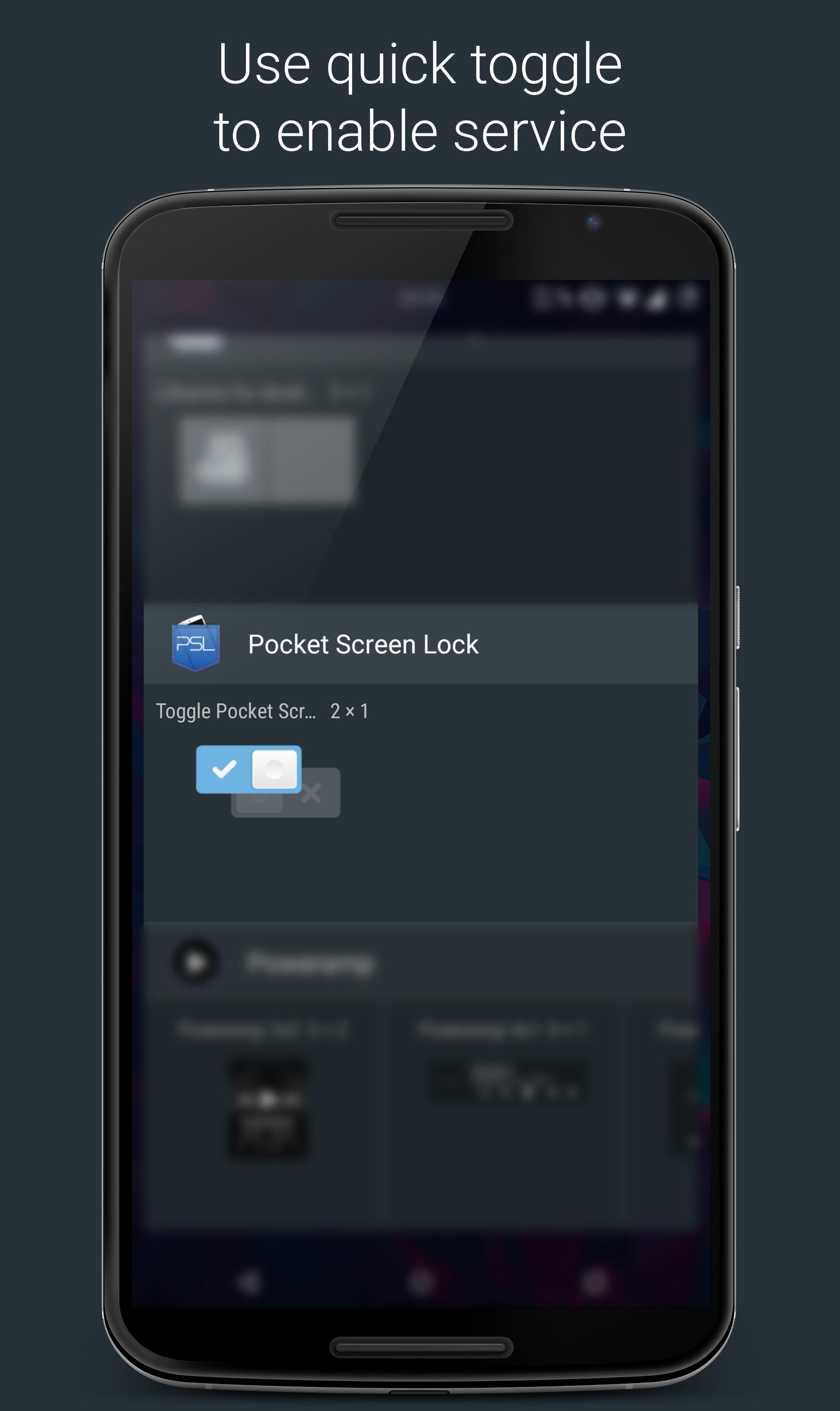 Pocket Screen Lock