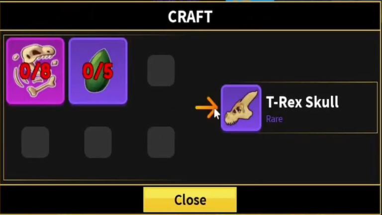 Como obter o crânio T-Rex e o capô dino em frutas Blox (Atualização 24)