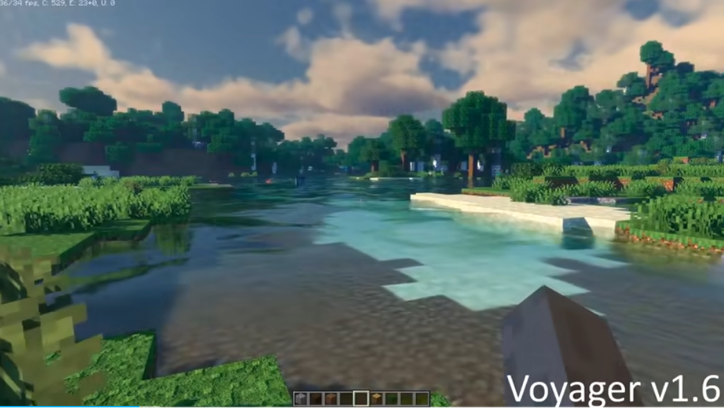 Minecraft Voyager Light и теневой материал