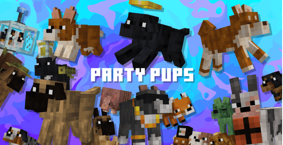 Minecraft Party Pups Resource Pack | Party Pups Resource Pack
