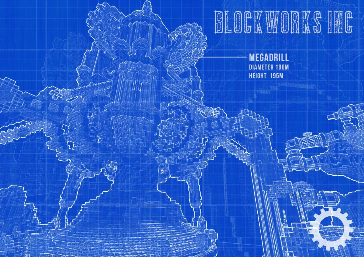【แผนที่อาคาร Minecraft 】 Blockworks Inc. บล็อกโรงงานก่อสร้าง