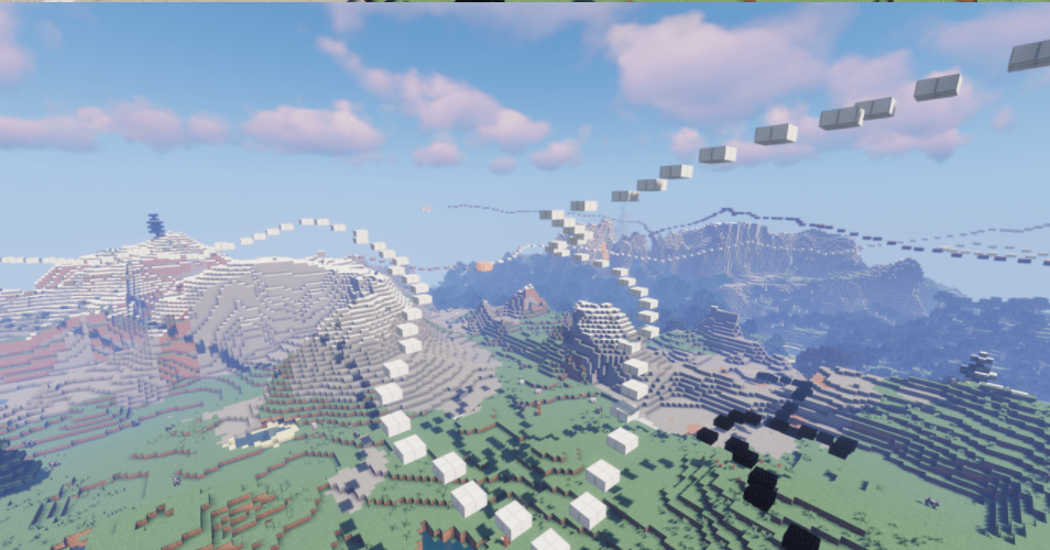 Minecraft Pixel Parkour Map entspannende Pixel Parkour Karte