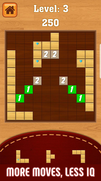Block Puzzle : Classic Wood