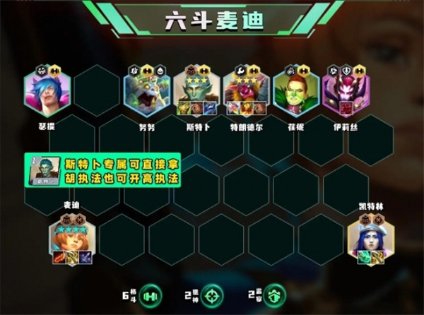 雲頂之弈s13六鬥麥迪陣容怎麼玩