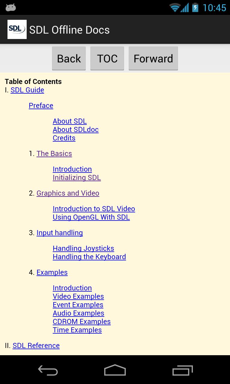 SDL Offline Documentation