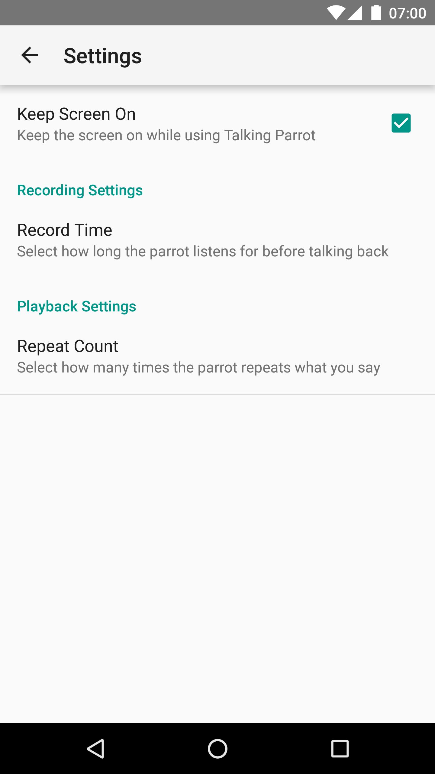 Talking Parrot