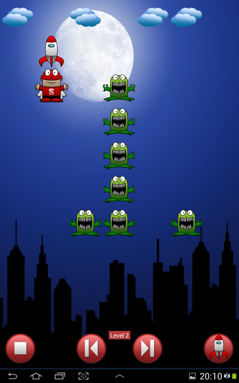 Super man vs green monsters