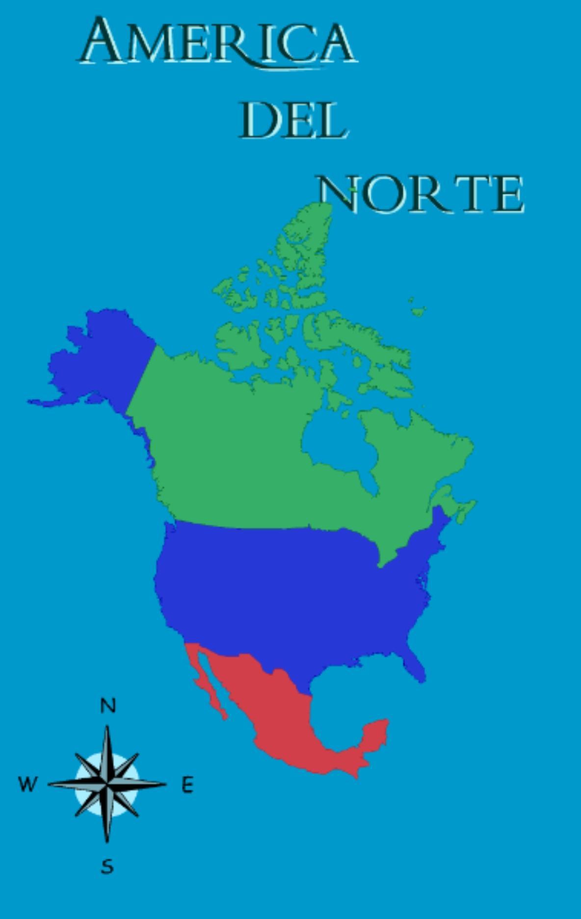 MAPA DE PAISES DE AMERICA