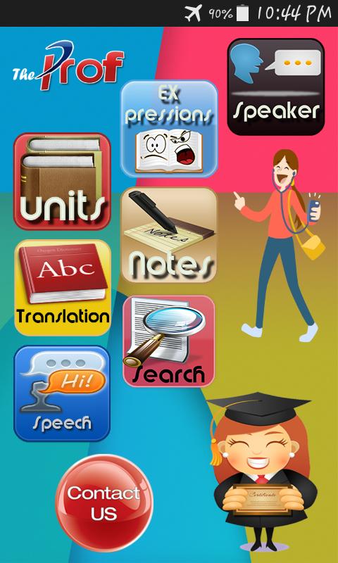 The Prof in English