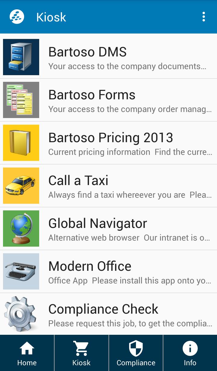 baramundi Mobile Agent