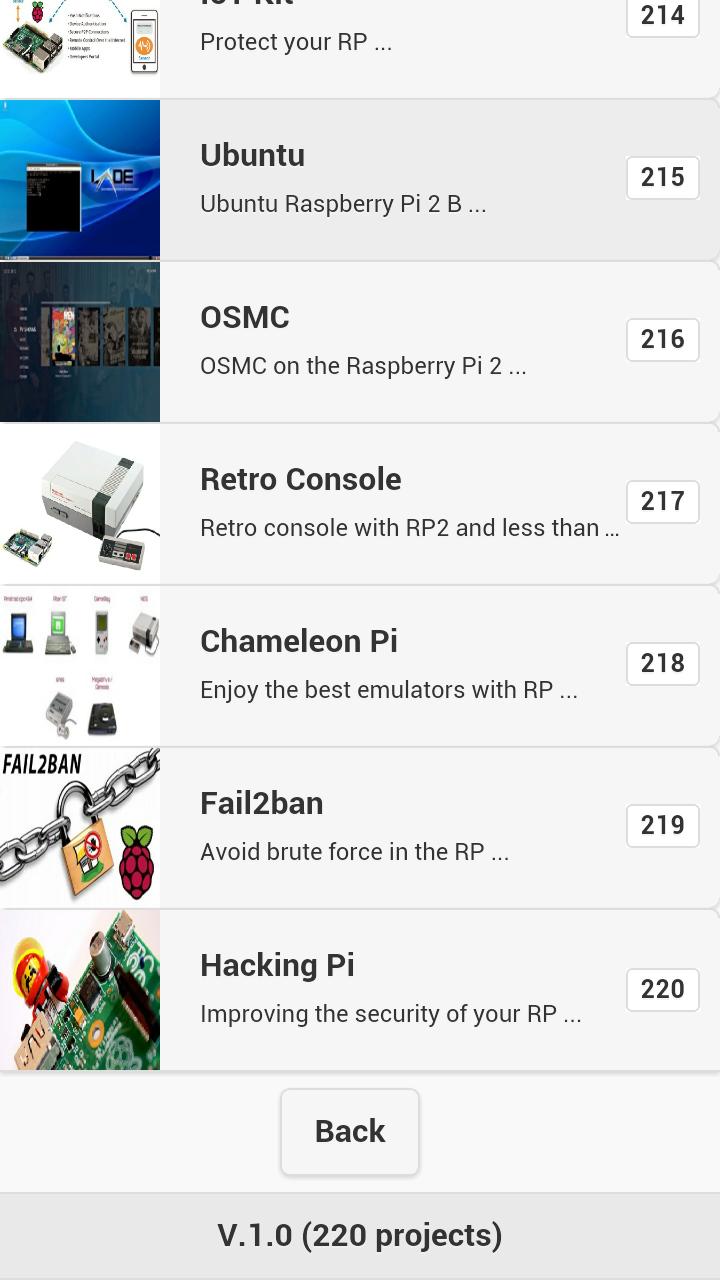 Projects Pi