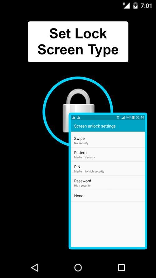 lock screen shortcut settings