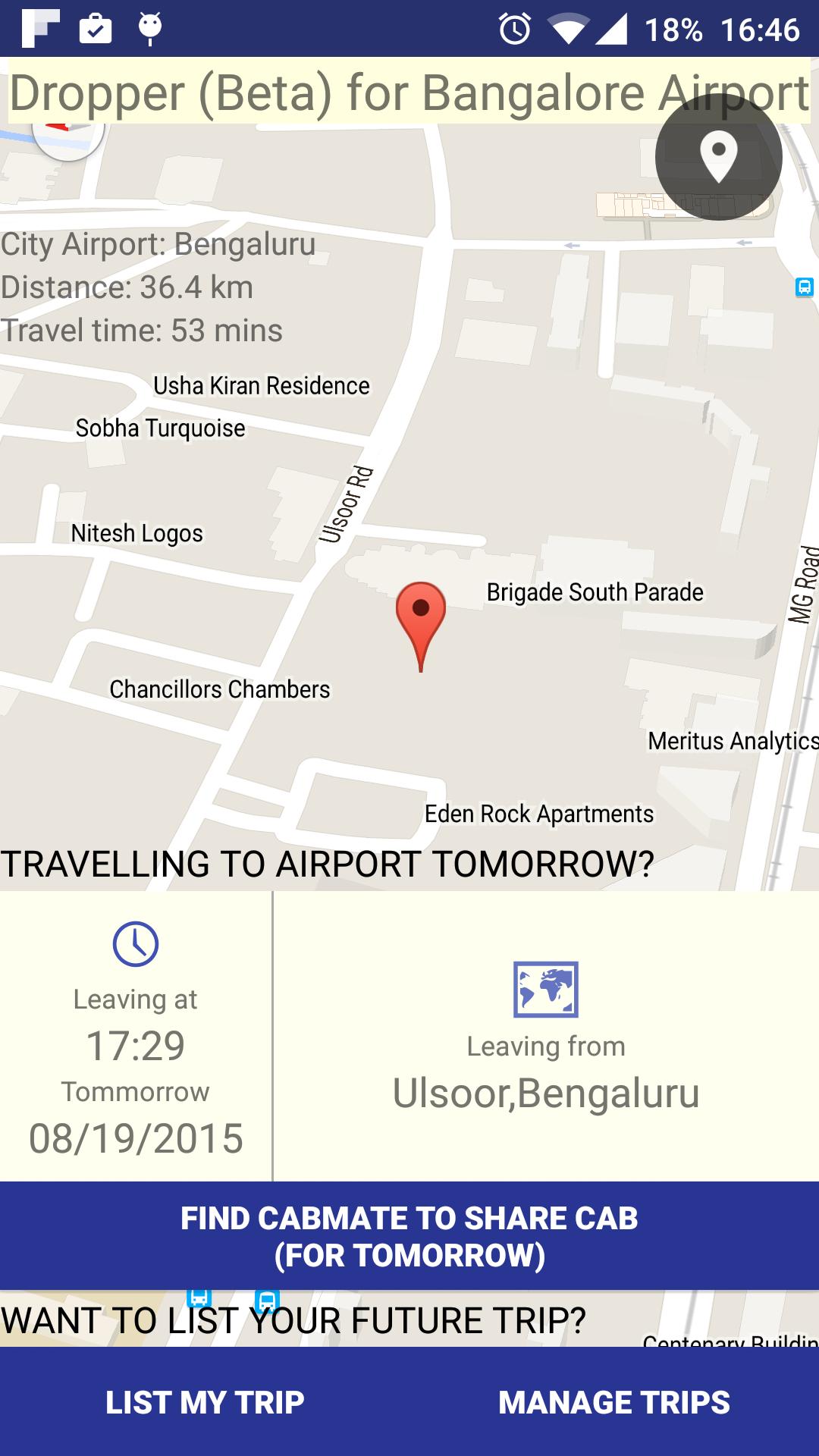 Dropper - Airport cab sharing