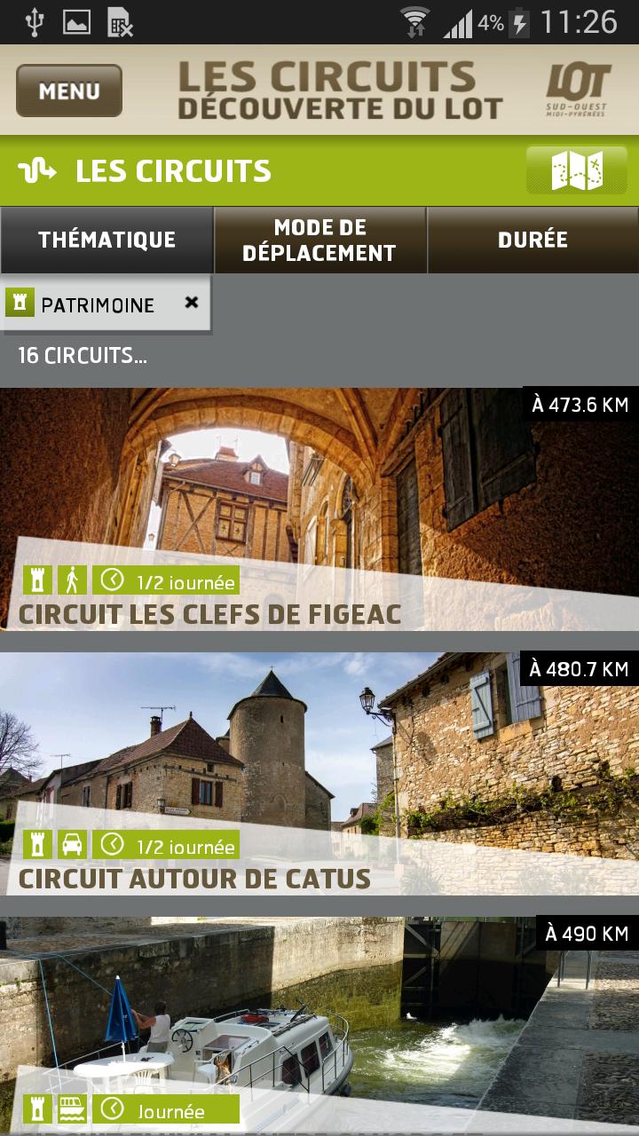 Circuits du Lot