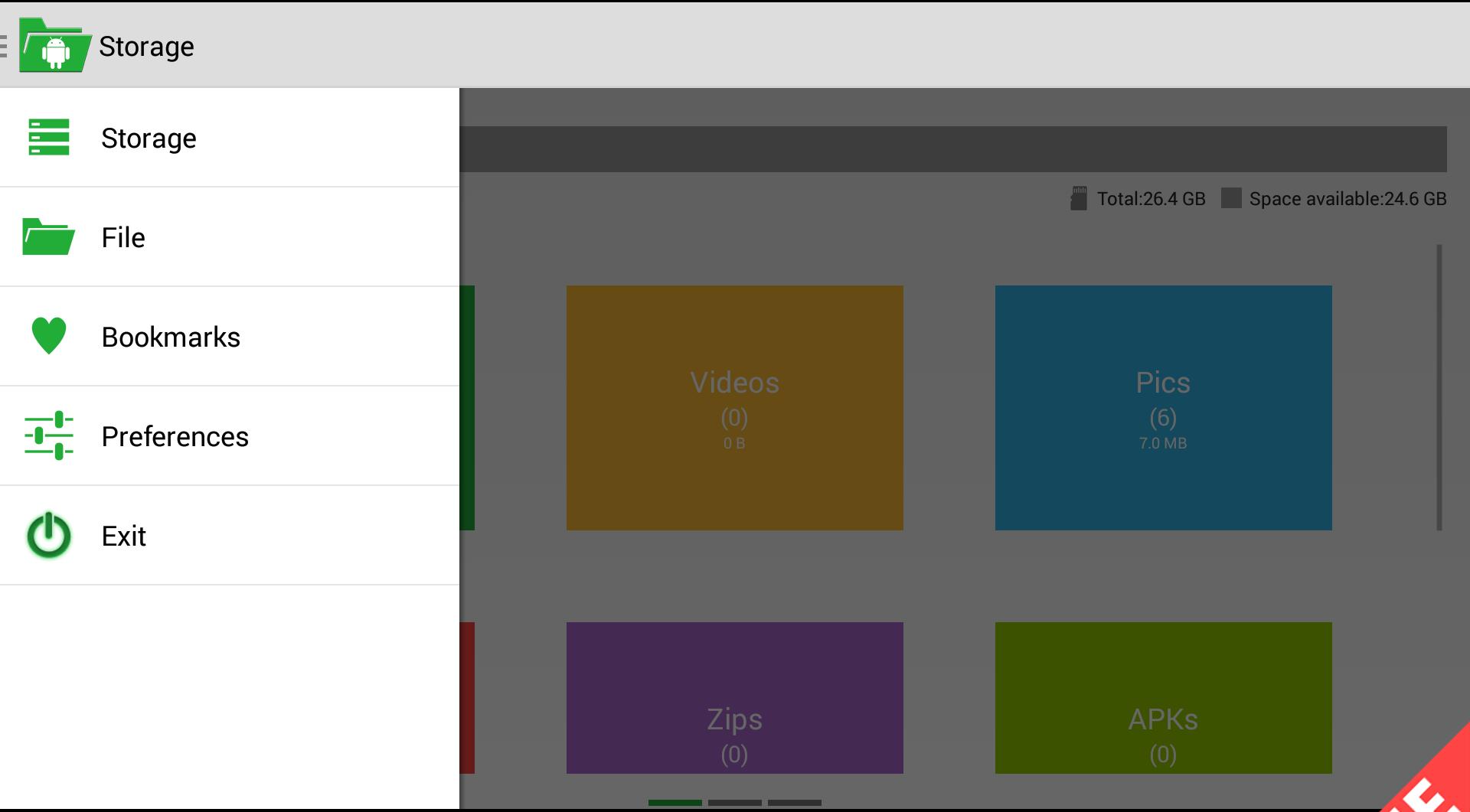 Green File Explorer
