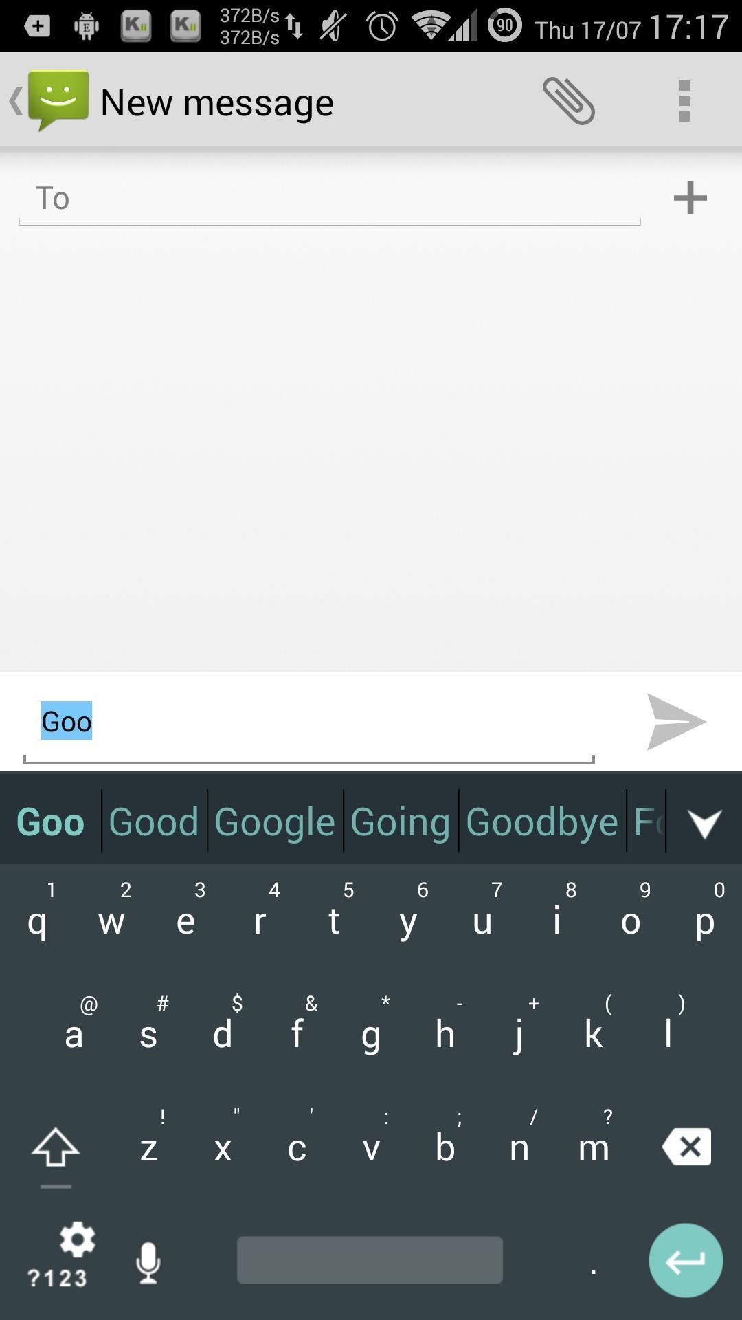Droid theme for GO Keyboard