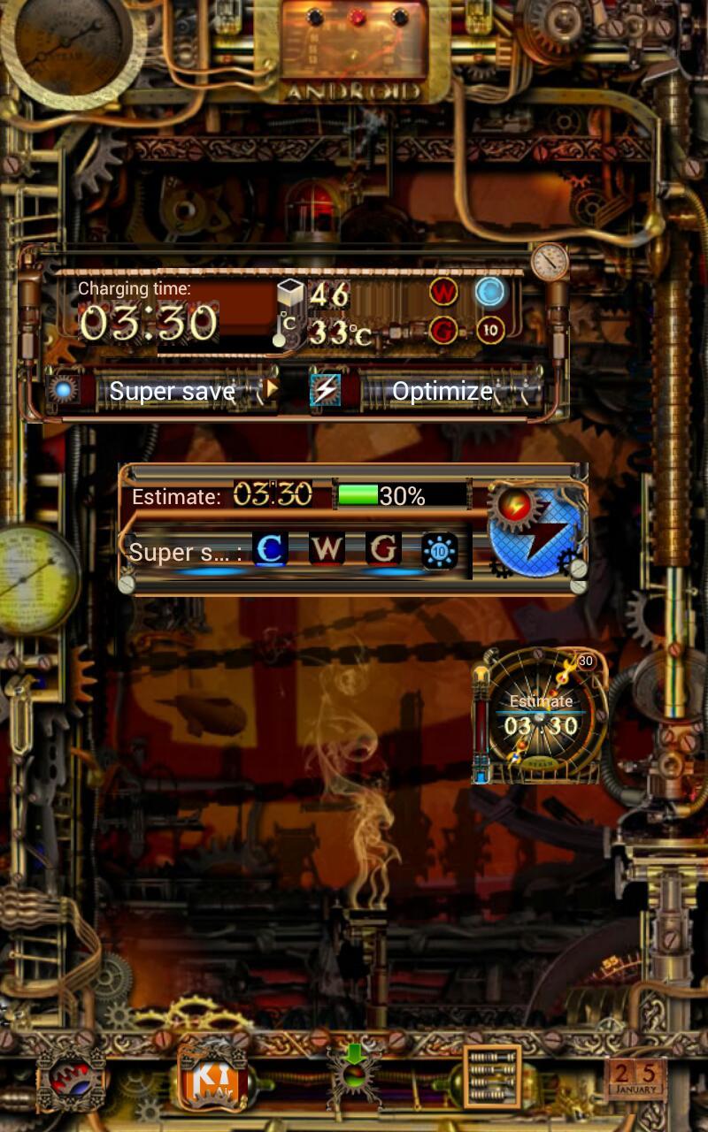 Steampunk Power Master Widgets