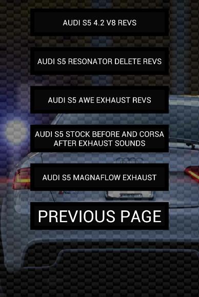 Engine sounds of S5