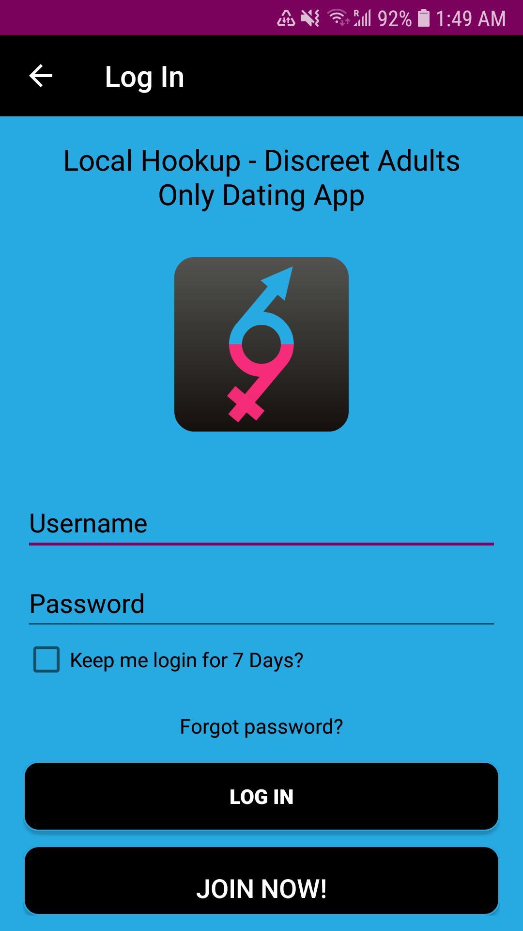 Local Hookup - Discreet Adults Only Dating App