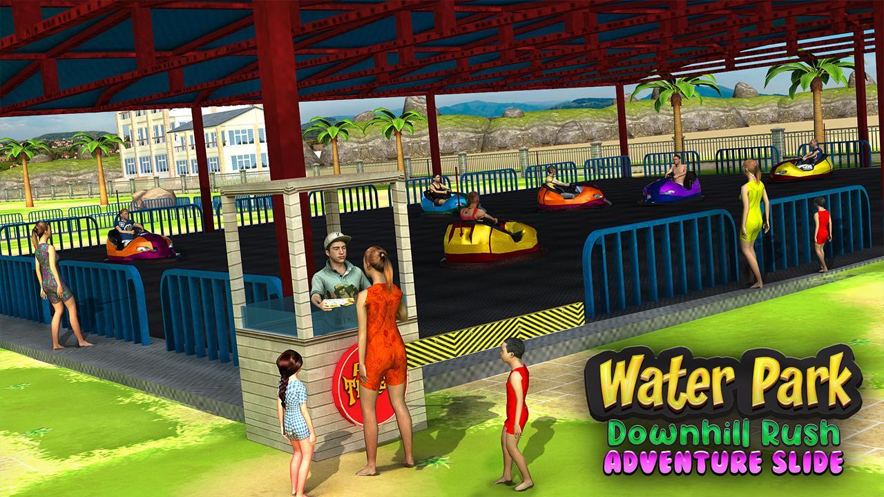 Water Park Downhill Rush  Adventure Slide