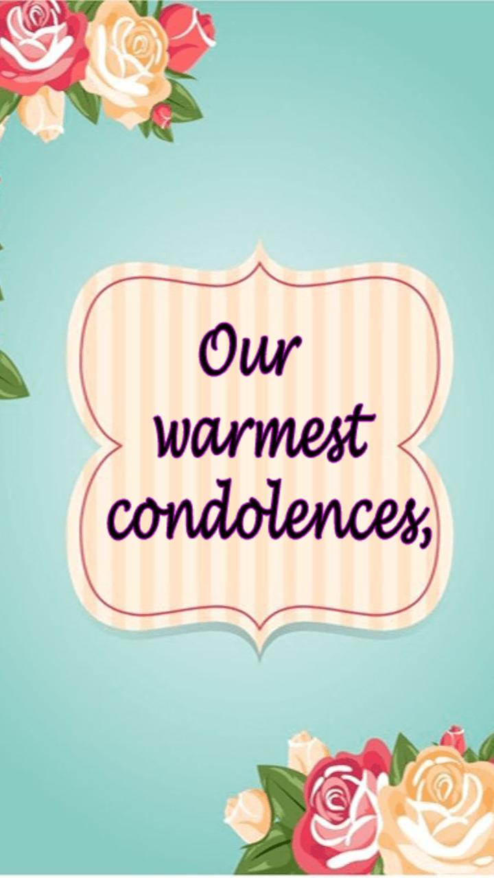 Sympathy Greetings & Condolenc