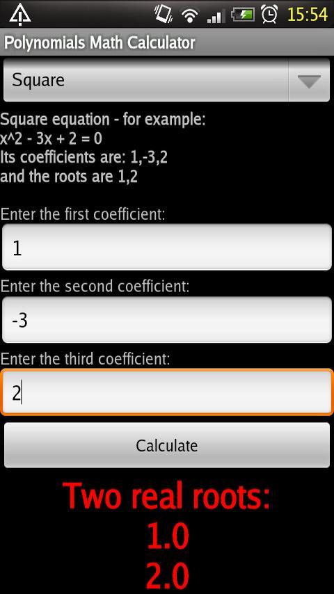 Polynomials Math Calculator