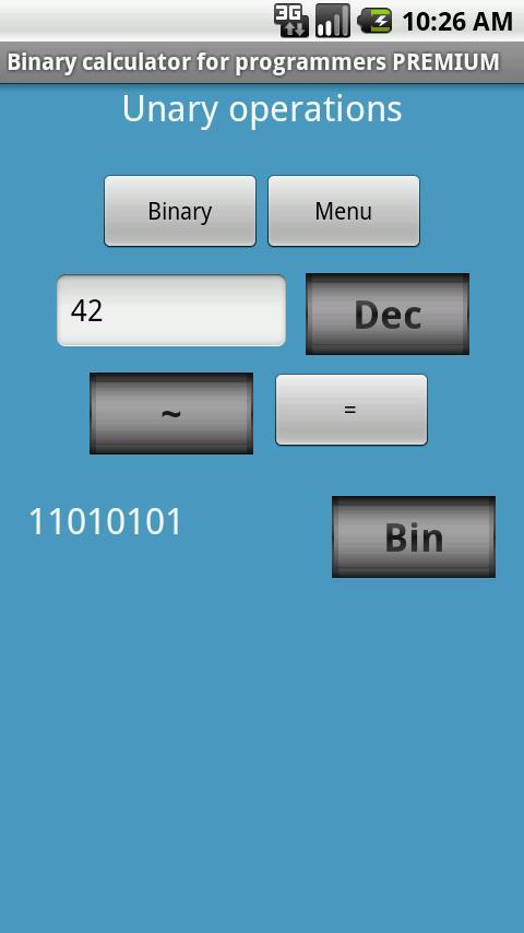 Bitwise binary calculator FREE
