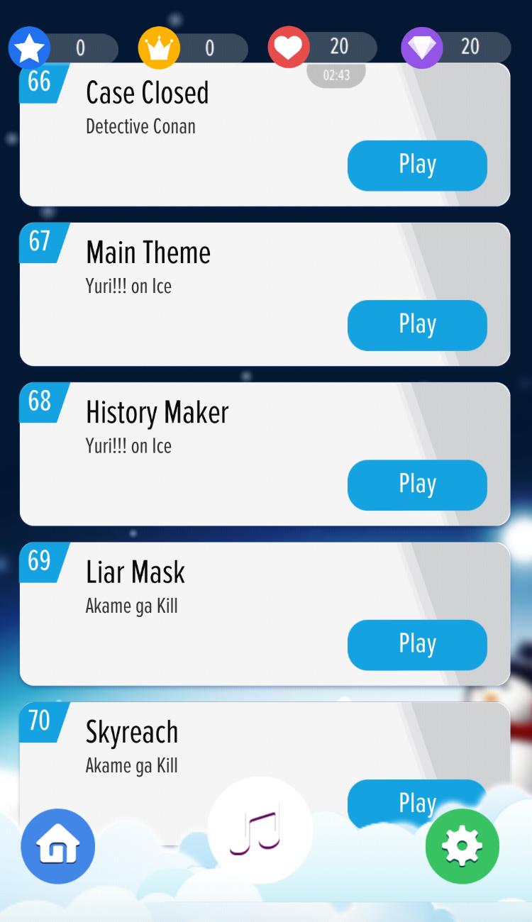 Anime Piano Magic Tiles