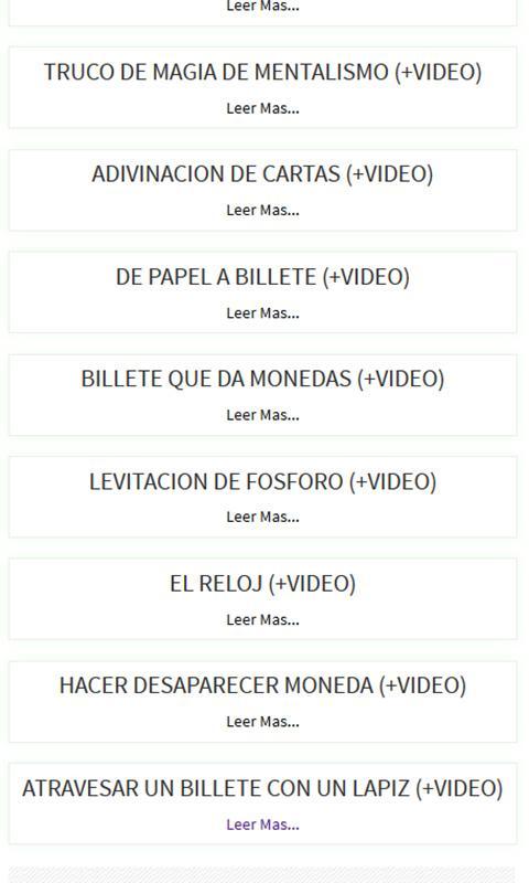 Trucos de magia