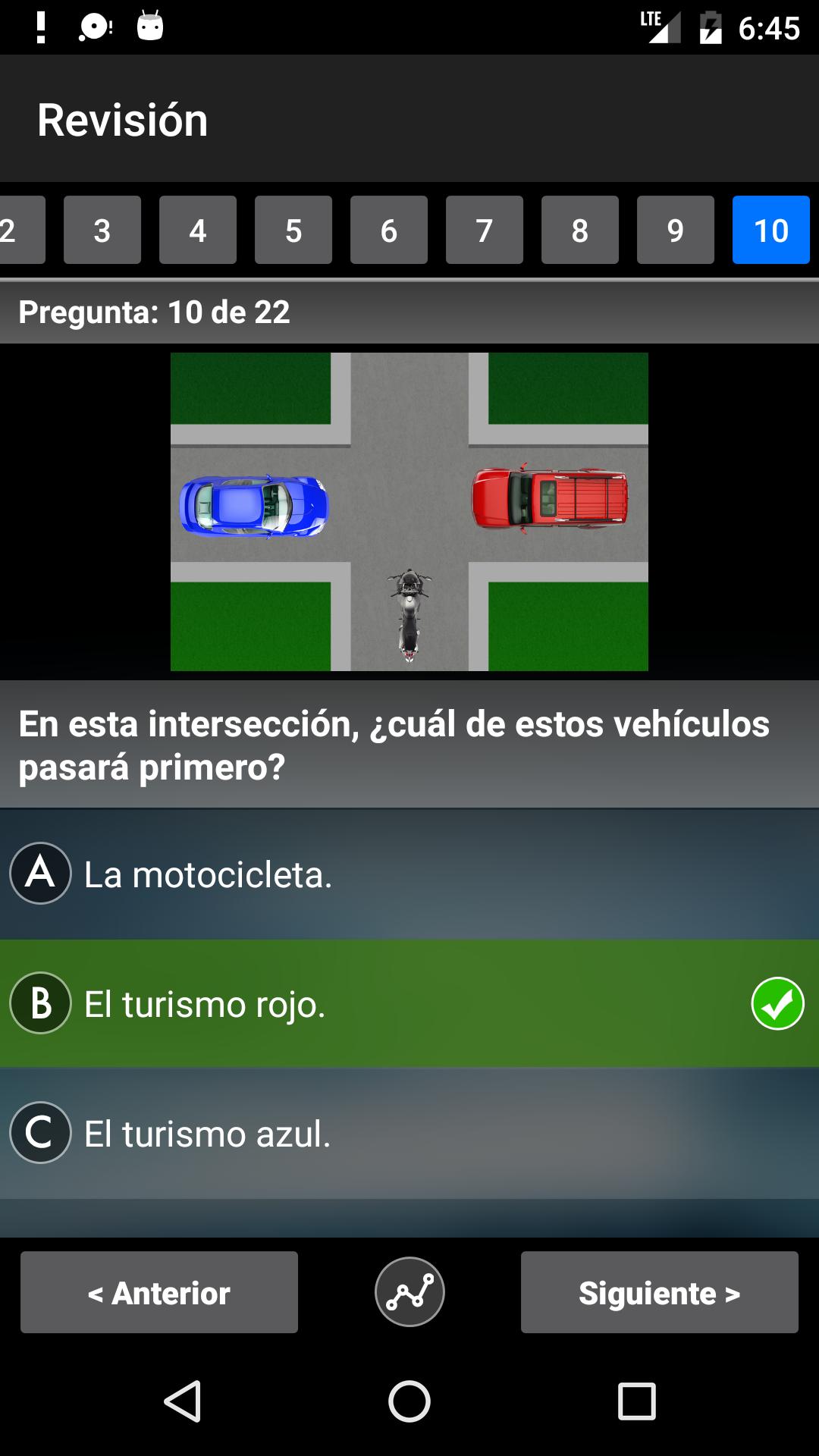 Test Motocicleta Gratis: Examen de Conducir A2/A1