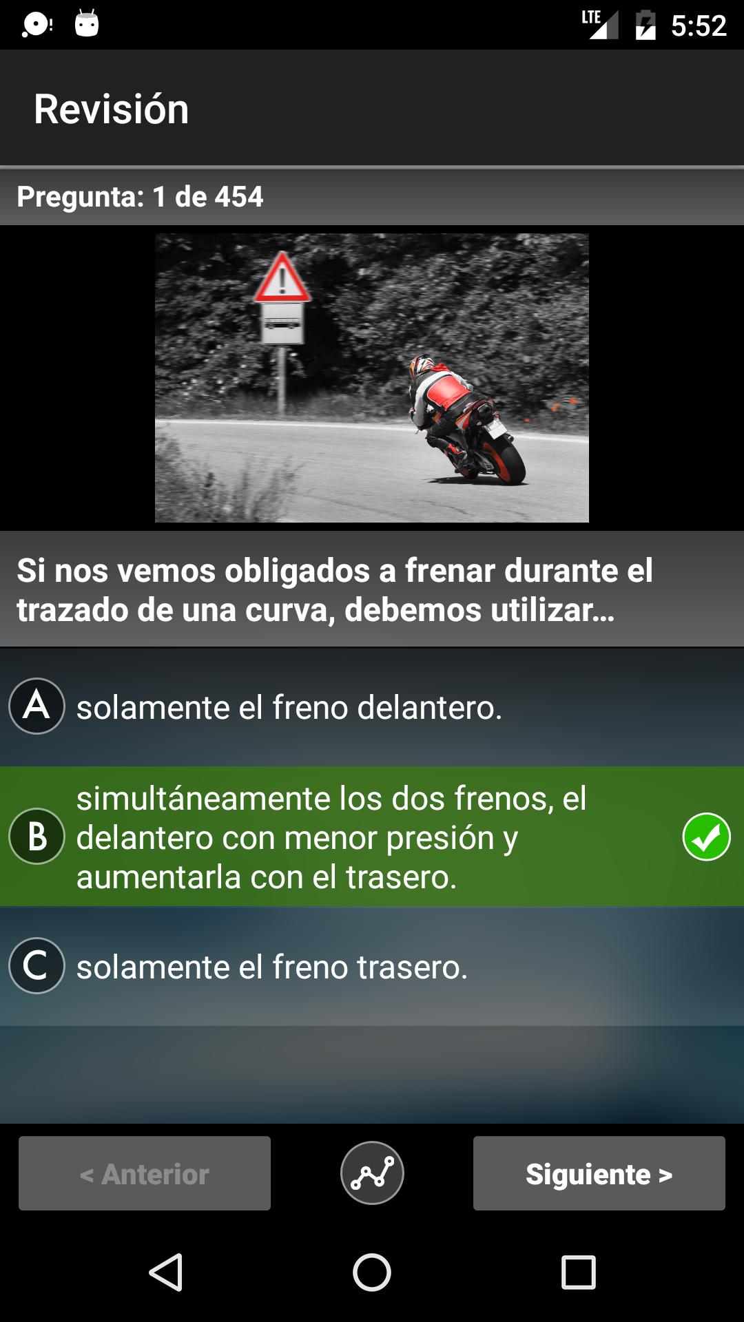 Test Motocicleta Gratis: Examen de Conducir A2/A1