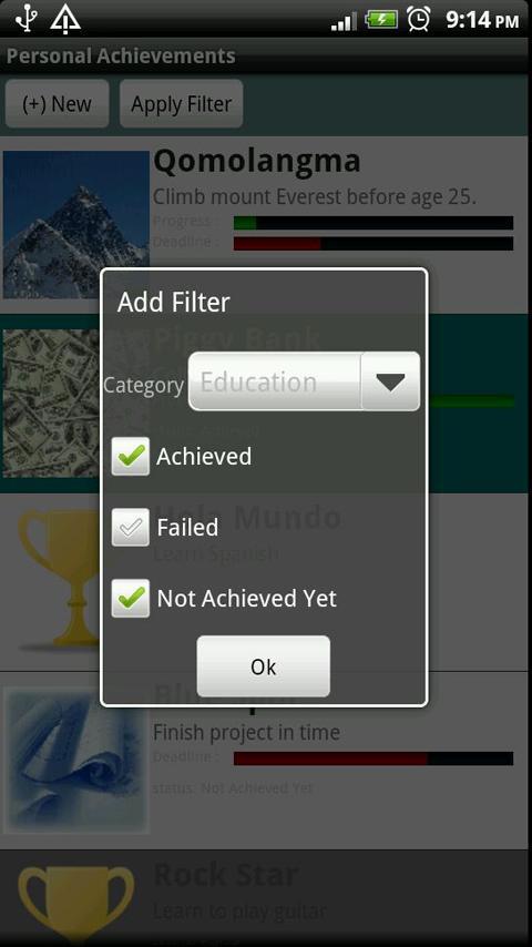 Personal Achievements