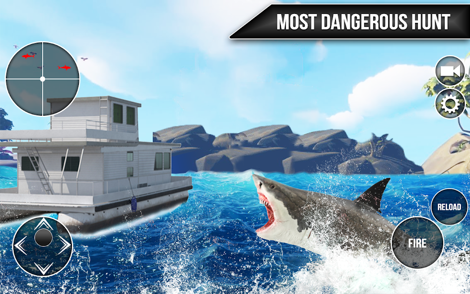 Wild Shark Fish Hunting game