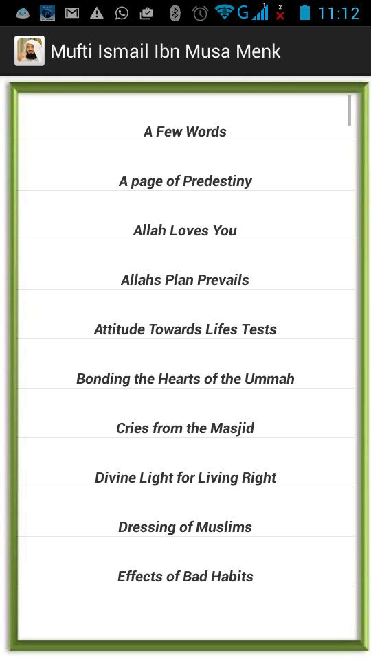 Mufti Ismail Menk Lectures