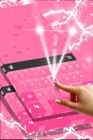 Pink Hearts Keyboard Theme