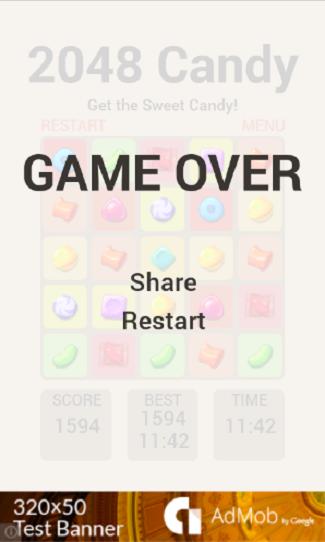 2048 Candy Puzzle