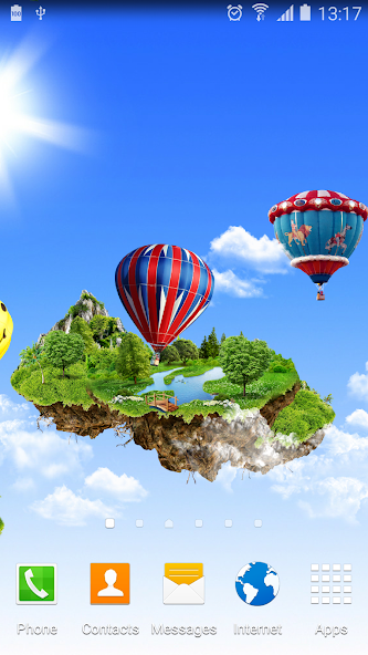 Flying Islands Live Wallpaper