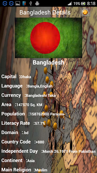 Country Capital Currency & Map