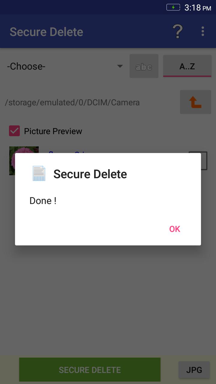 Secure delete