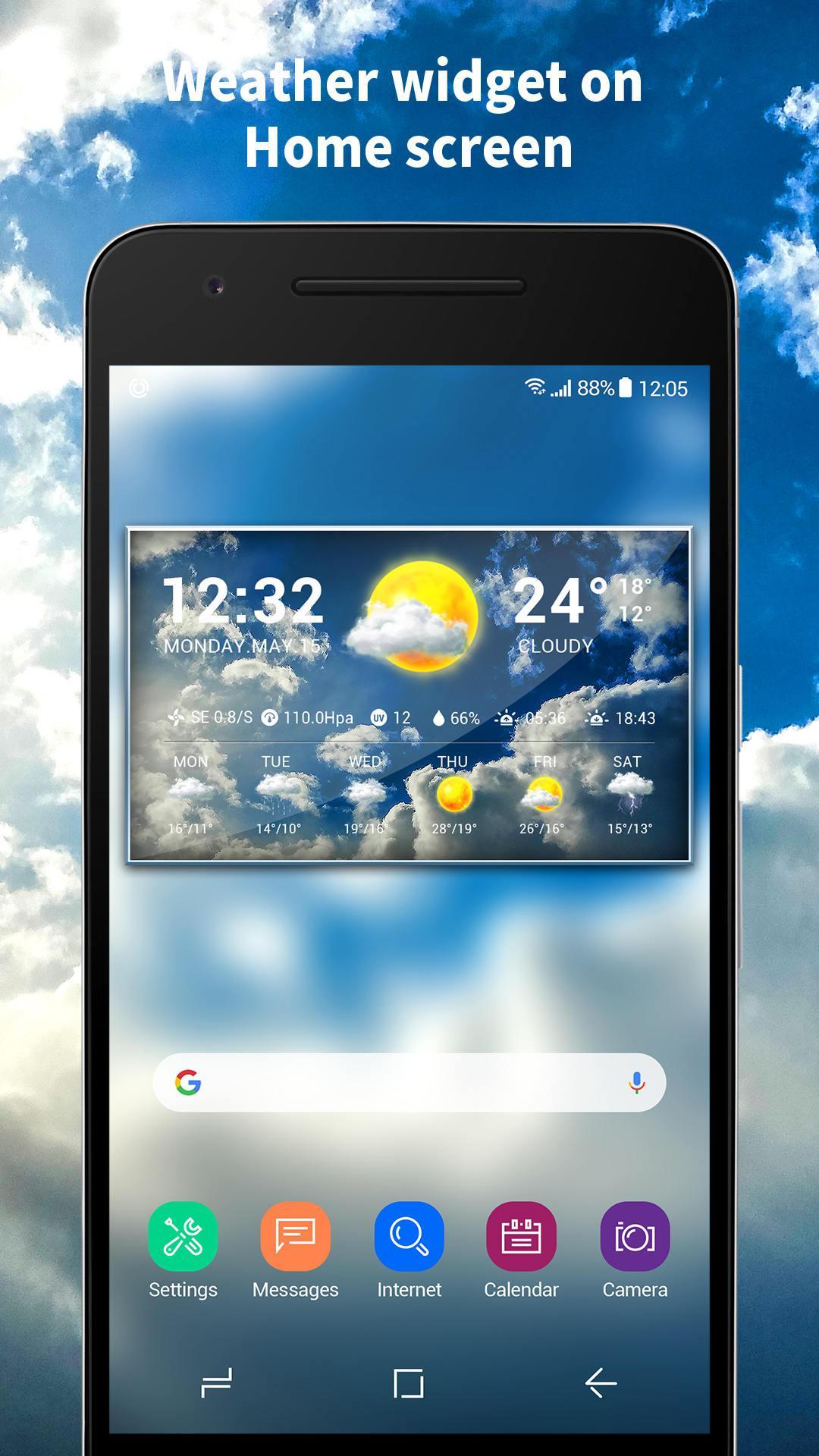 Local weather widget&Forecast