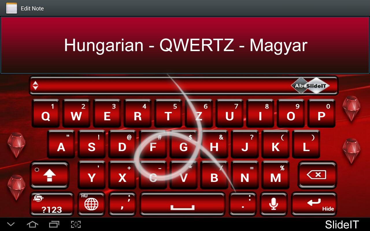 SlideIT Hungarian QWERTZ Pack