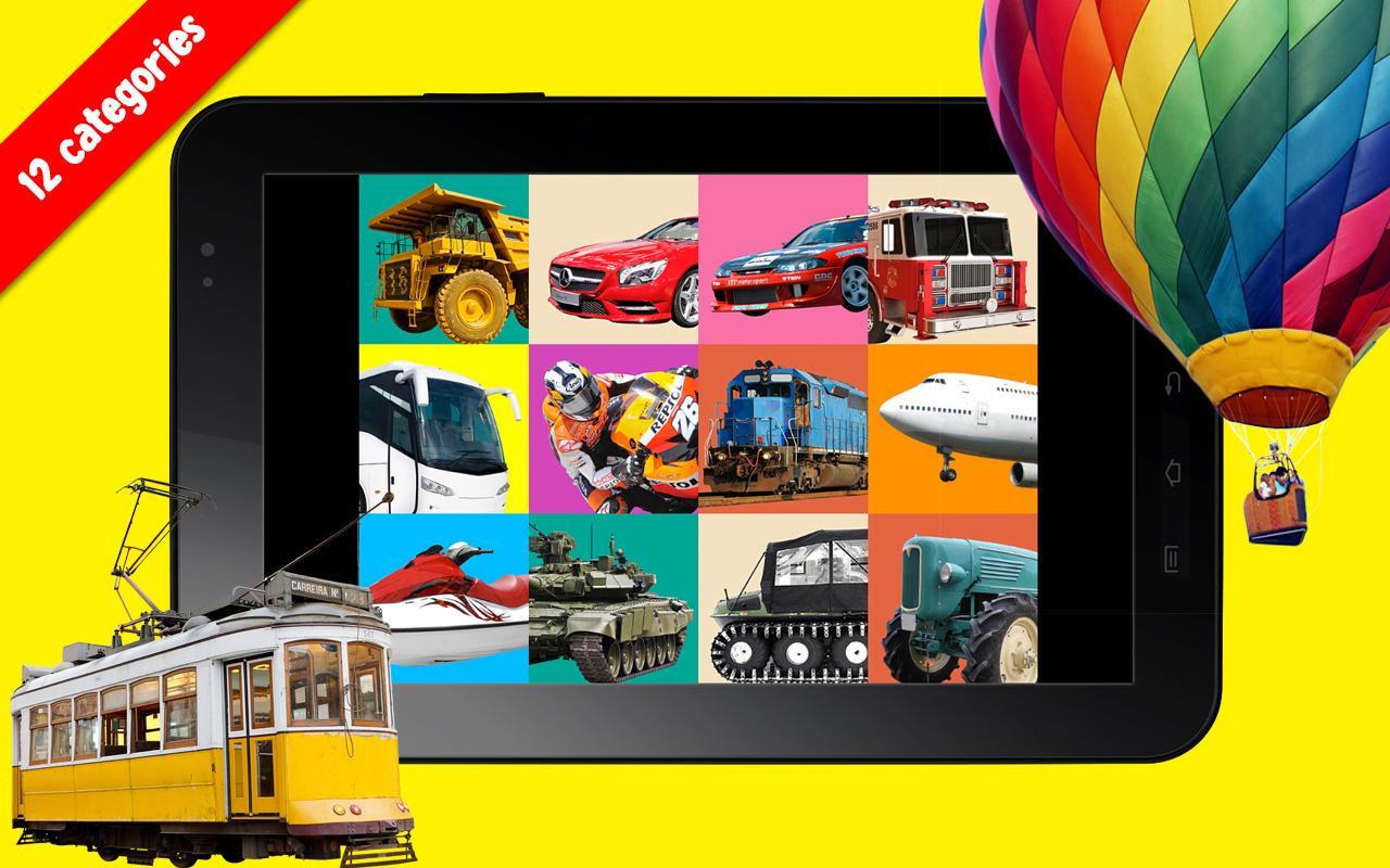 100 Vehicles Words for Babies