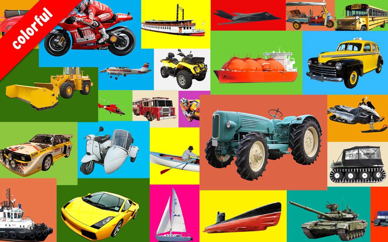 100 Vehicles Words for Babies