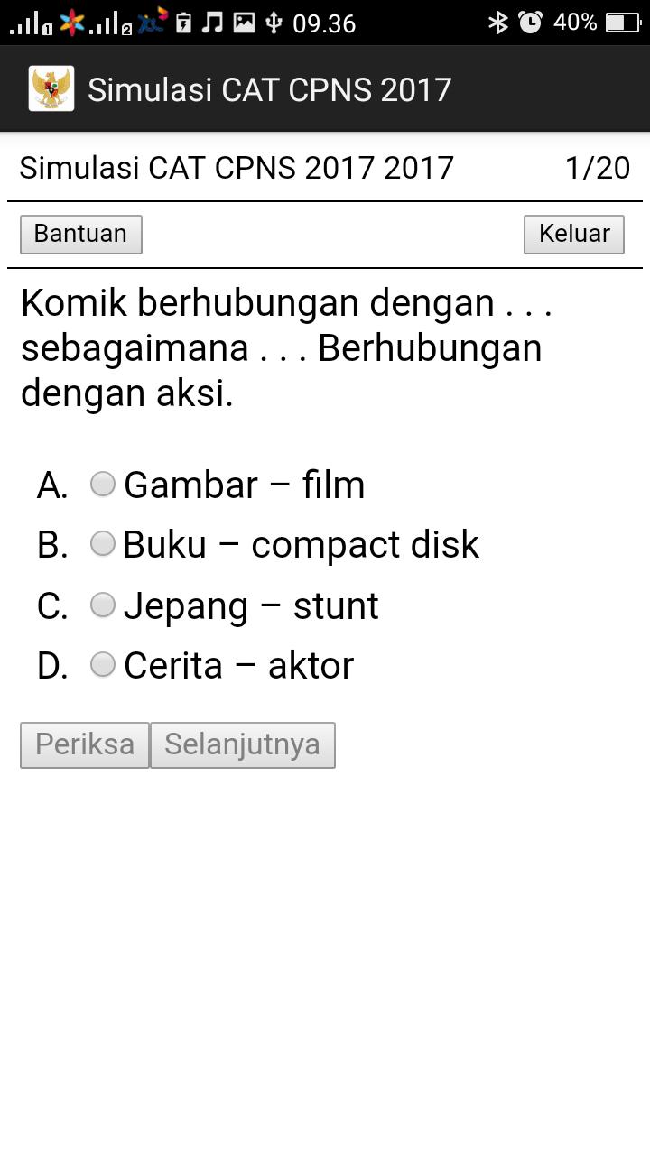 Soal CAT CPNS 2019 Terbaru