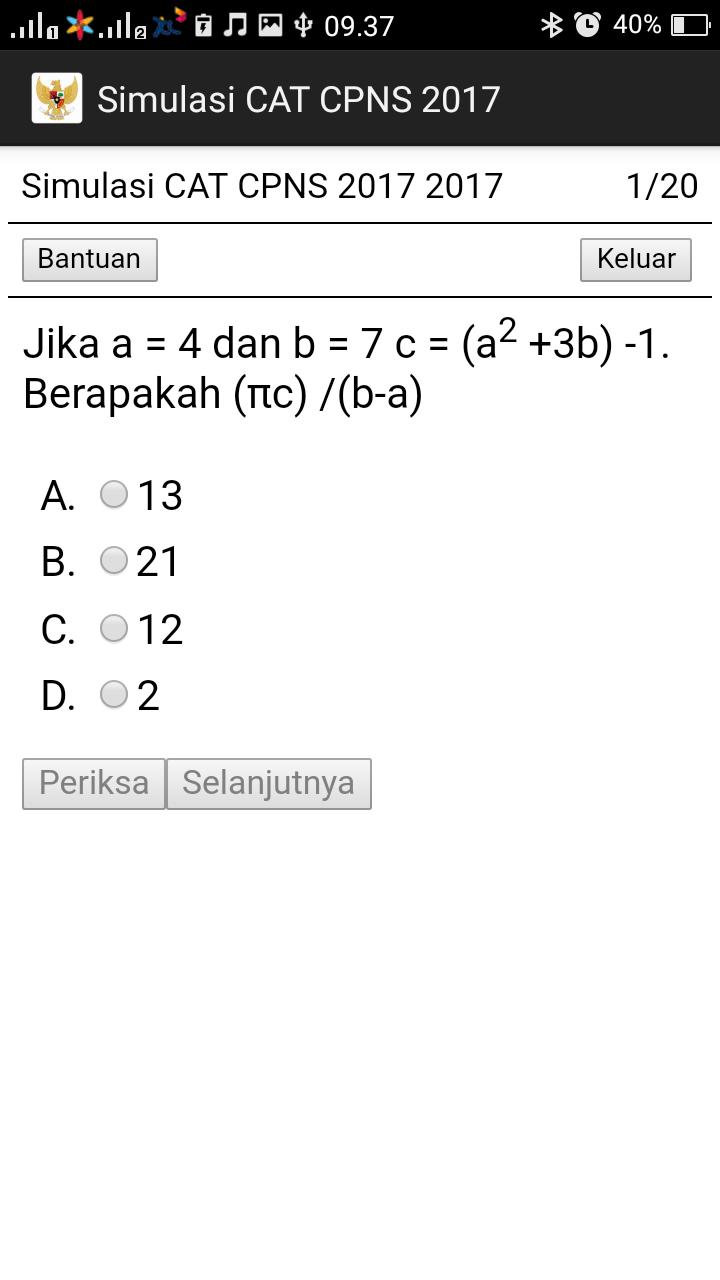 Soal CAT CPNS 2019 Terbaru